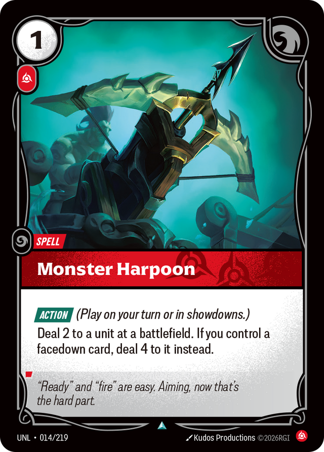 Riftbound Spell: Monster Harpoon
