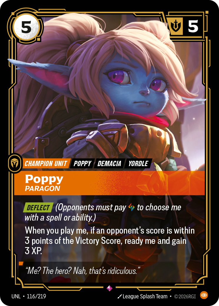 Riftbound Champion Unit: Poppy