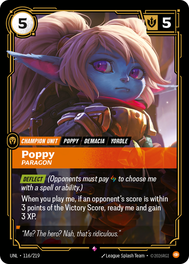 Riftbound Champion Unit: Poppy