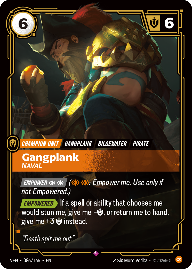 Riftbound Champion Unit: Gangplank