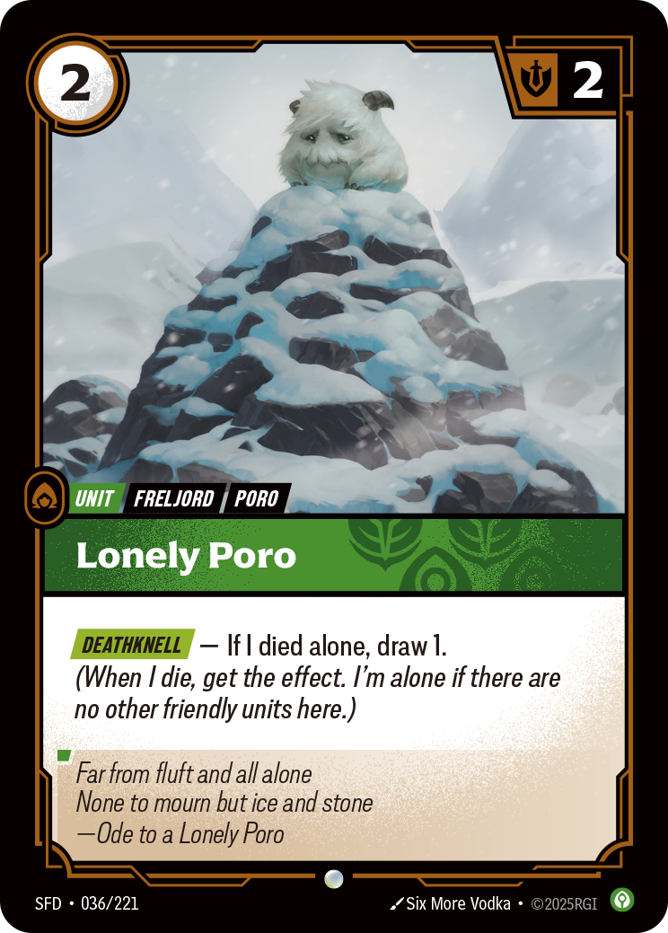 Riftbound Unit: Lonely Poro