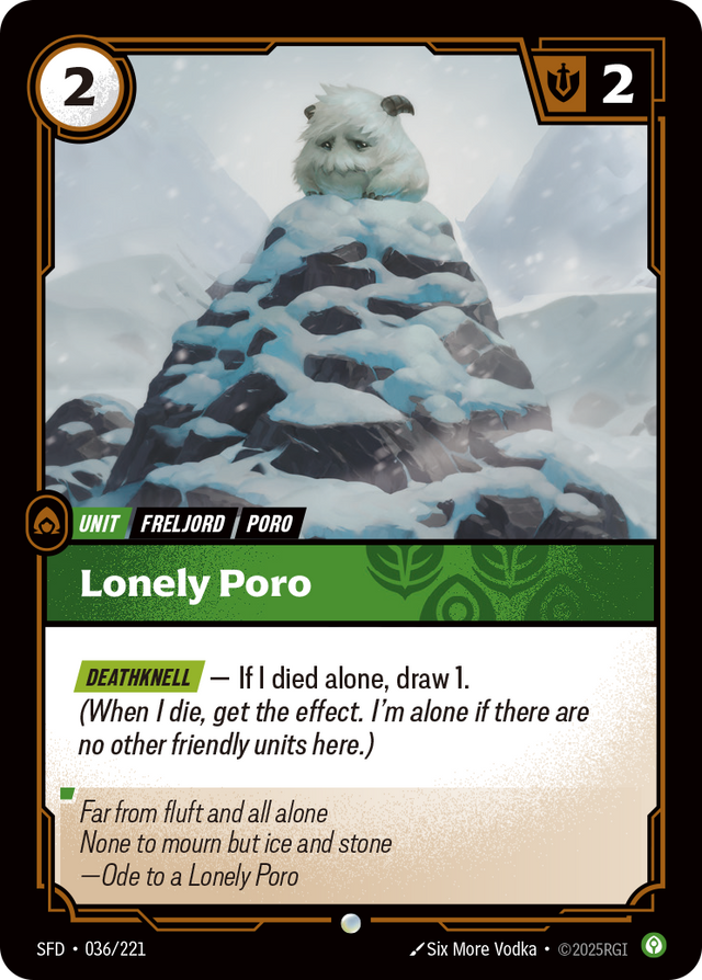 Riftbound Unit: Lonely Poro