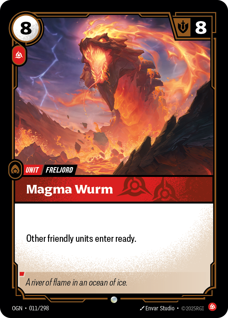 Riftbound Unit: Magma Wurm
