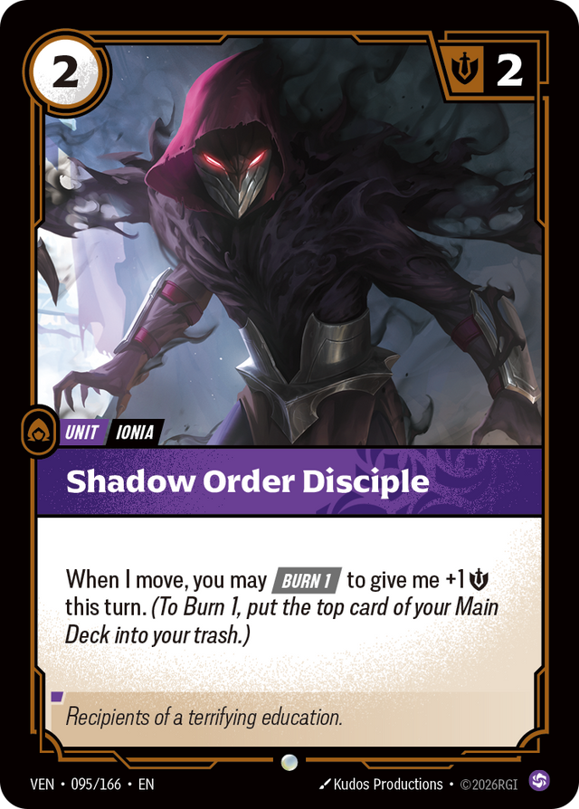 Riftbound Unit: Shadow Order Disciple