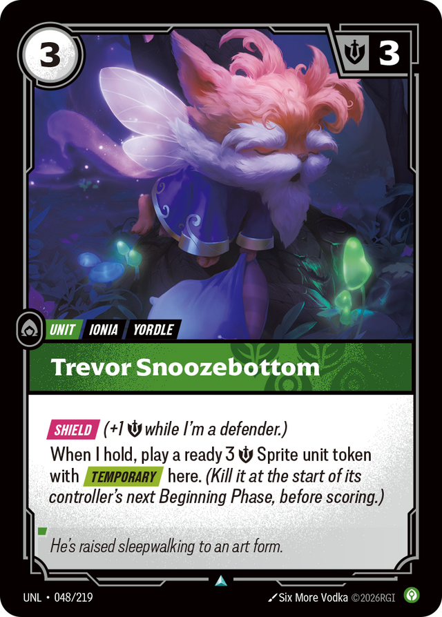 Riftbound Unit: Trevor Snoozebottom