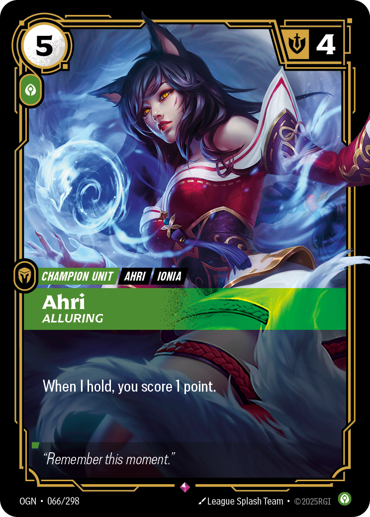 Riftbound Champion Unit: Ahri