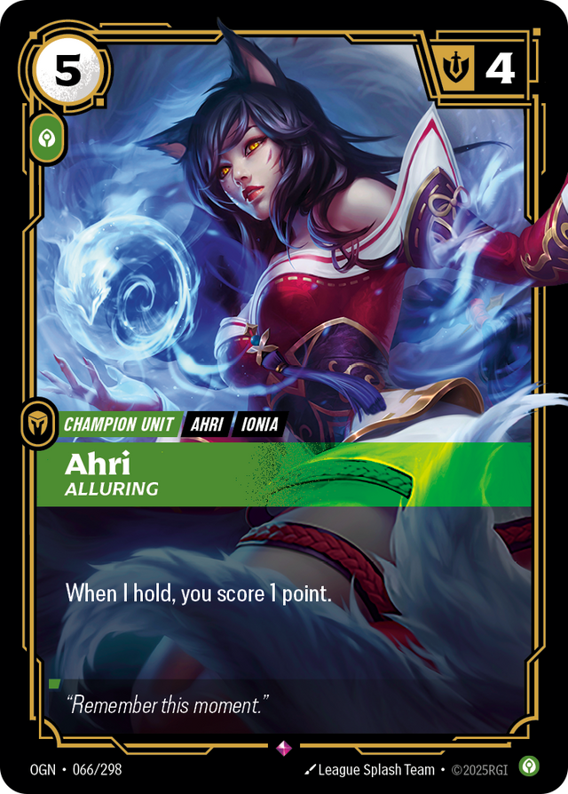 Riftbound Champion Unit: Ahri