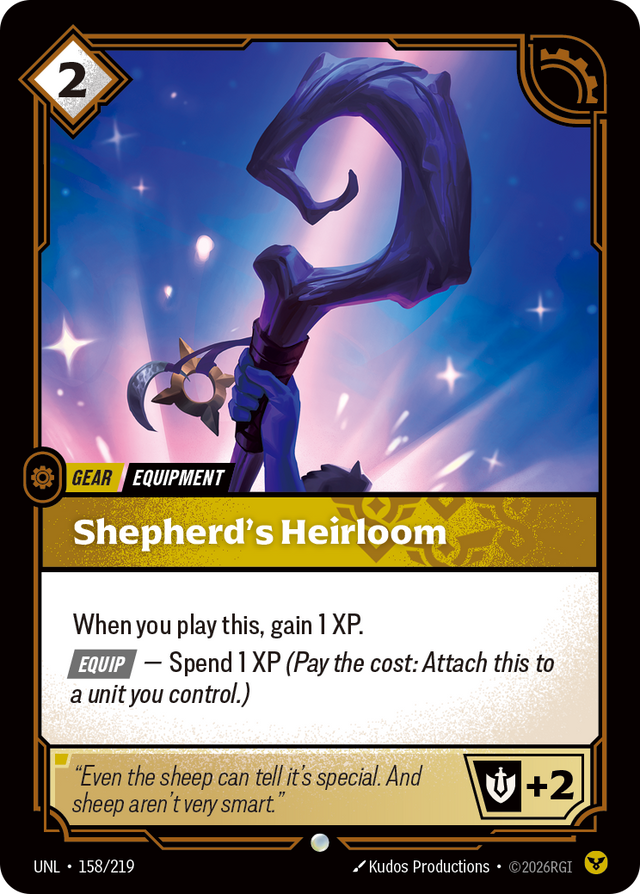 Riftbound Gear: Shepherd's Heirloom