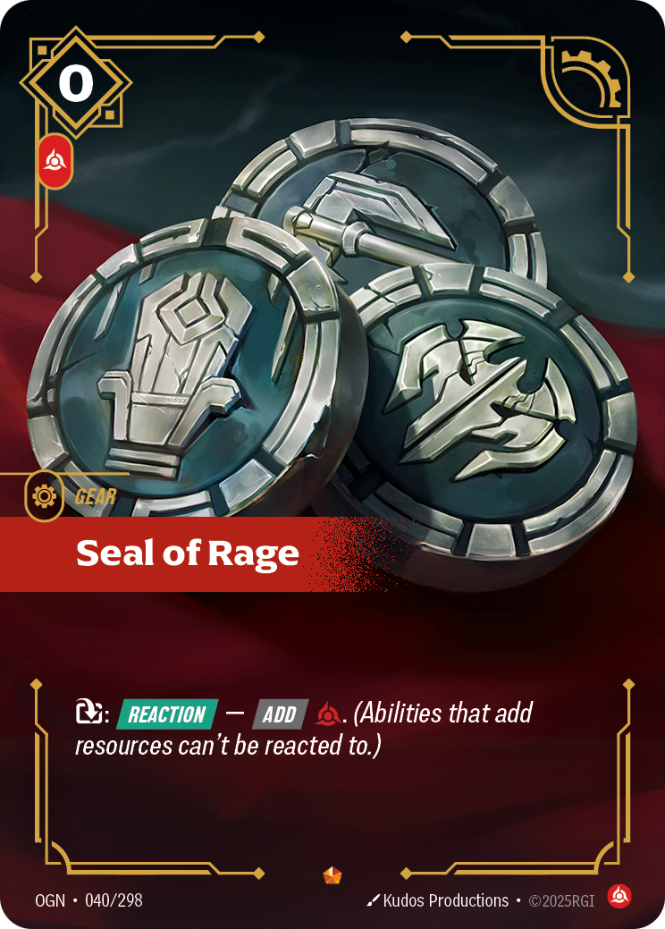 Riftbound Gear: Seal of Rage