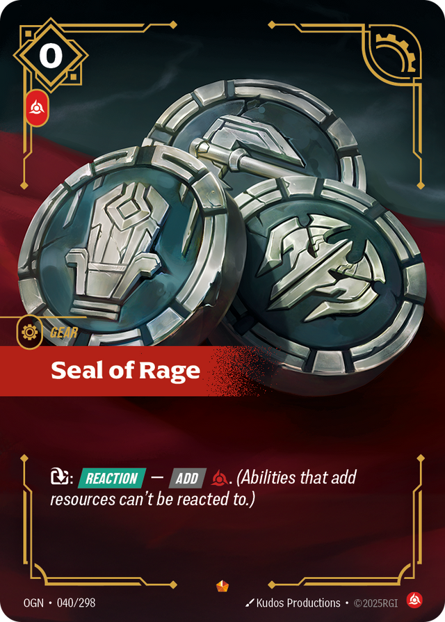 Riftbound Gear: Seal of Rage