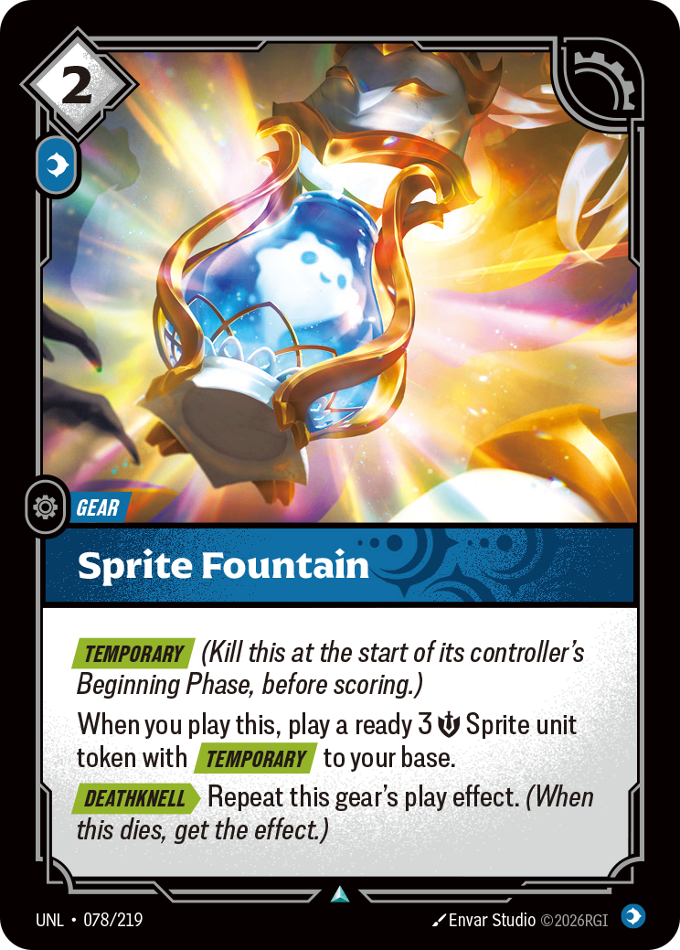 Riftbound Gear: Sprite Fountain