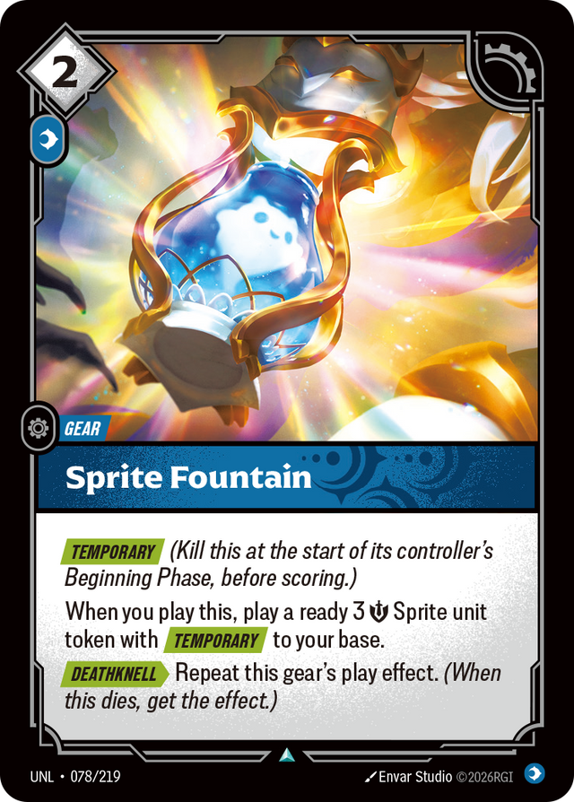 Riftbound Gear: Sprite Fountain