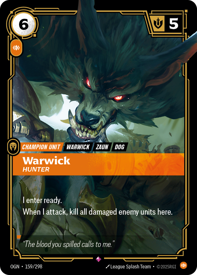 Riftbound Champion Unit: Warwick