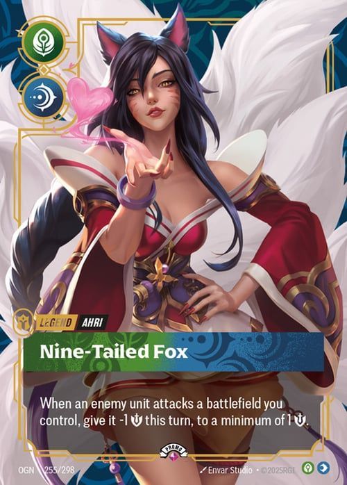 Riftbound promo: Ahri – Nine-Tailed Fox