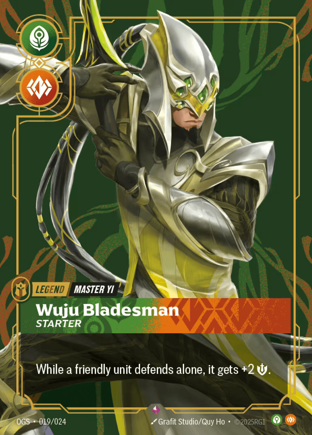 Riftbound promo: Master Yi – Wuju Bladesman