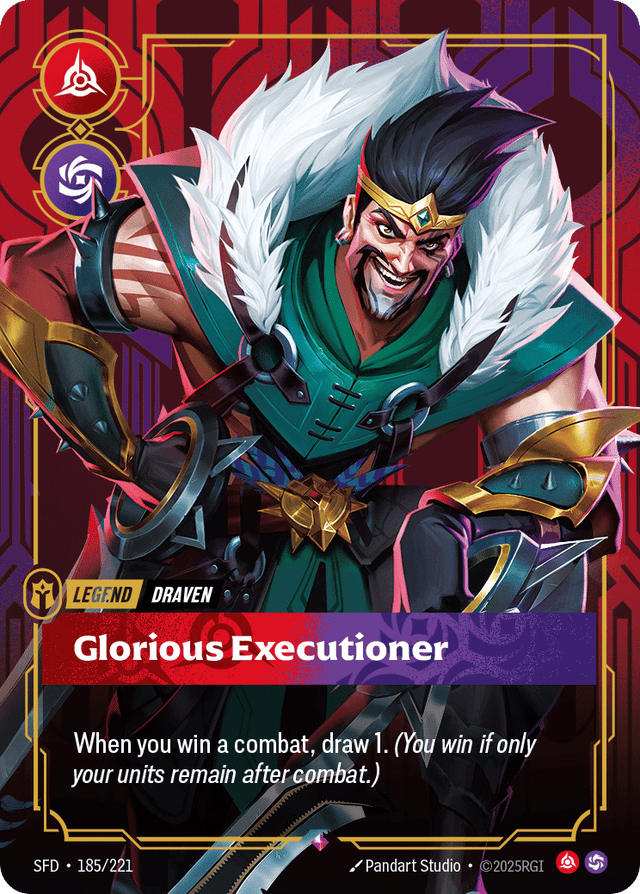 Riftbound promo: Draven – Glorious Executioner