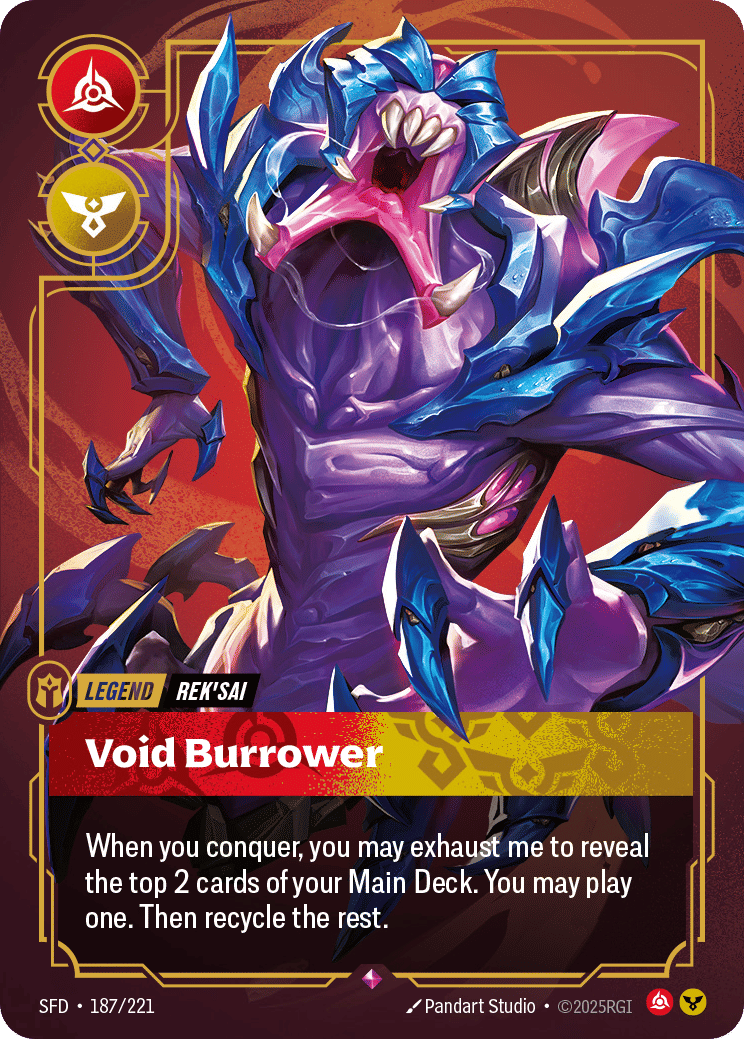Riftbound promo: Rek'Sai – Void Burrower