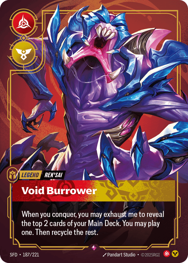 Riftbound promo: Rek'Sai – Void Burrower