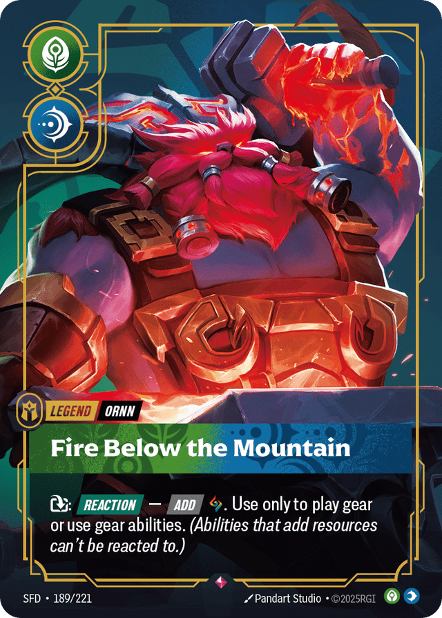 Riftbound promo: Ornn – Fire Below the Mountain