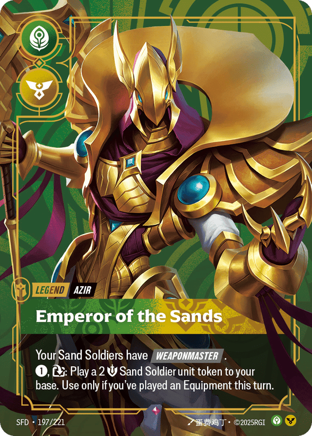 Riftbound promo: Azir – Emperor of the Sands