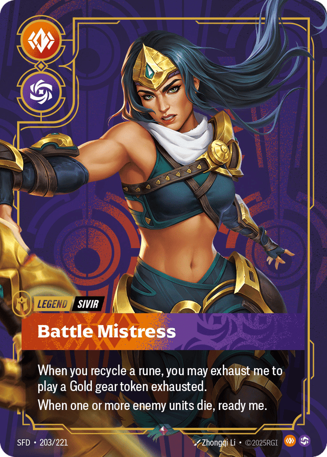 Riftbound promo: Sivir – Battle Mistress