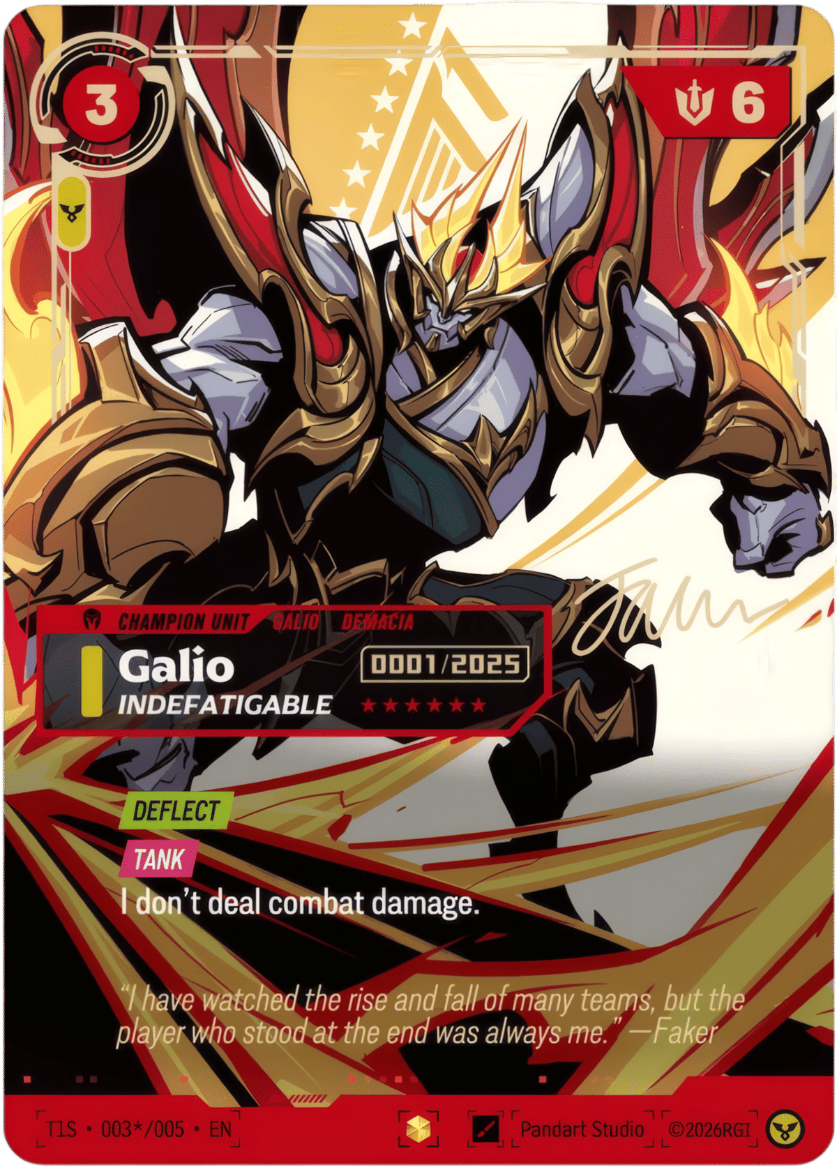 Riftbound promo: Galio – Indefatigable