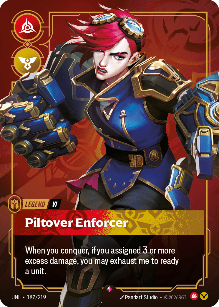 Riftbound promo: Vi – Piltover Enforcer