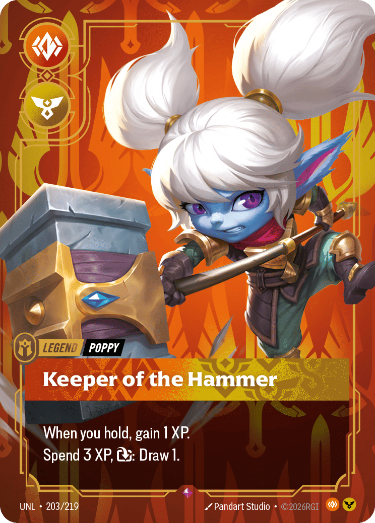 Riftbound promo: Poppy – Keeper of the Hammer