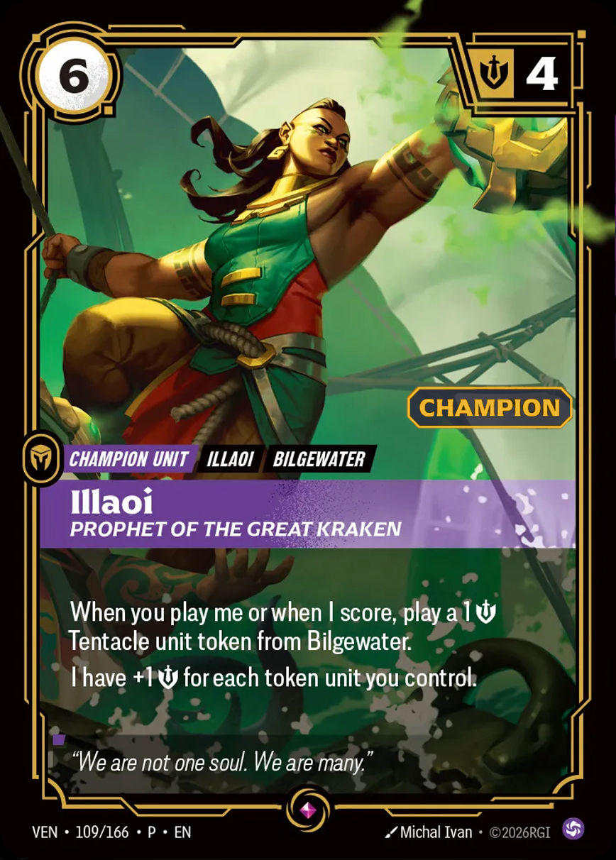 Riftbound promo: Illaoi – Prophet of the Great Kraken